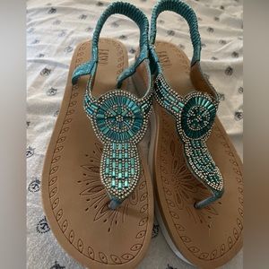 Blue women’s shoes size 11 sandals